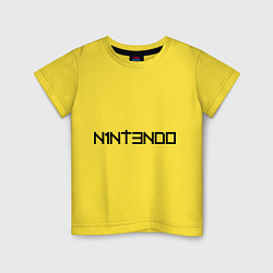 Футболка хлопковая детская Nintendo, цвет: желтый
