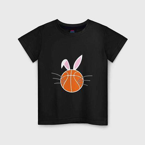 Детская футболка Basketball Bunny / Черный – фото 1