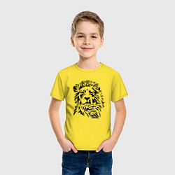 Футболка хлопковая детская Lion Graphics, цвет: желтый — фото 2