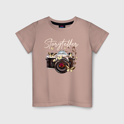 Детская футболка Storyteller / Пыльно-розовый – фото 1