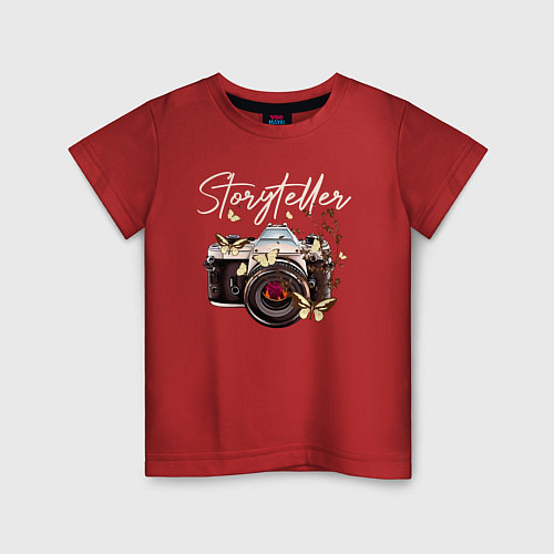 Детская футболка Storyteller / Красный – фото 1