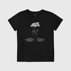 Футболка хлопковая детская Arctic Monkeys mardy bum, цвет: черный