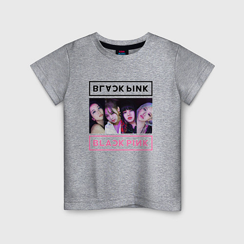 Детская футболка BLACKPINK Lovesick Girls / Меланж – фото 1