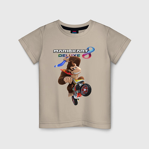 Детская футболка Mario Kart 8 Deluxe Donkey Kong / Миндальный – фото 1