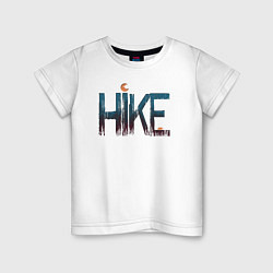 Футболка хлопковая детская Hike, цвет: белый