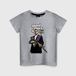 Футболка хлопковая детская GTA 5 Mafia, цвет: меланж