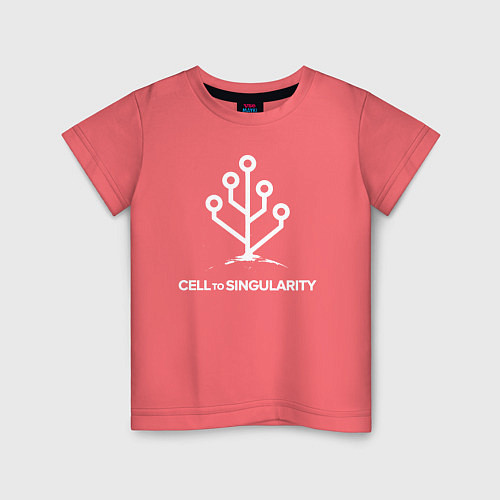 Детская футболка Элемент сингулярности / Коралловый – фото 1