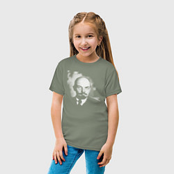 Футболка хлопковая детская Владимир Ленин, цвет: авокадо — фото 2