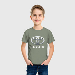 Футболка хлопковая детская TOYOTA 3D Logo, цвет: авокадо — фото 2