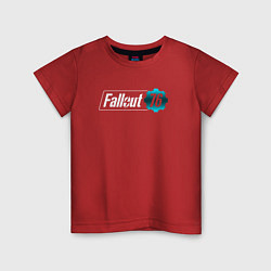 Футболка хлопковая детская Fallout new vegas, цвет: красный