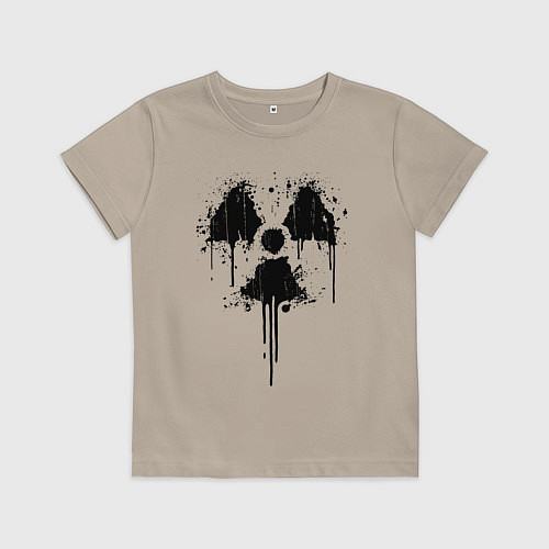 Детская футболка Атомный символ / Миндальный – фото 1