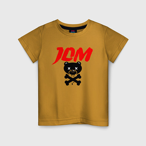 Детская футболка JDM Bear Japan / Горчичный – фото 1