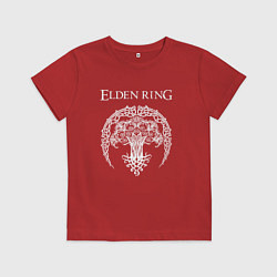 Футболка хлопковая детская ДРЕВО ELDEN RING, цвет: красный