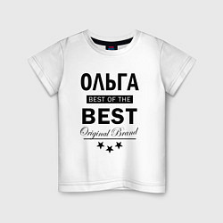 Футболка хлопковая детская ОЛЬГАЯ BEST OF THE BEST, цвет: белый