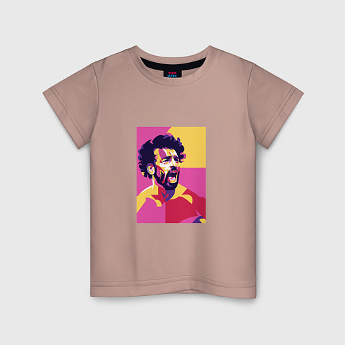 Детская футболка Mo Salah Liverpool / Пыльно-розовый – фото 1