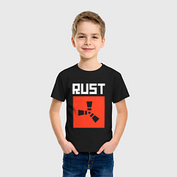 Футболка хлопковая детская RUST FS, цвет: черный — фото 2