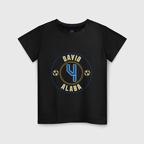 Детская футболка David Alaba / Черный – фото 1