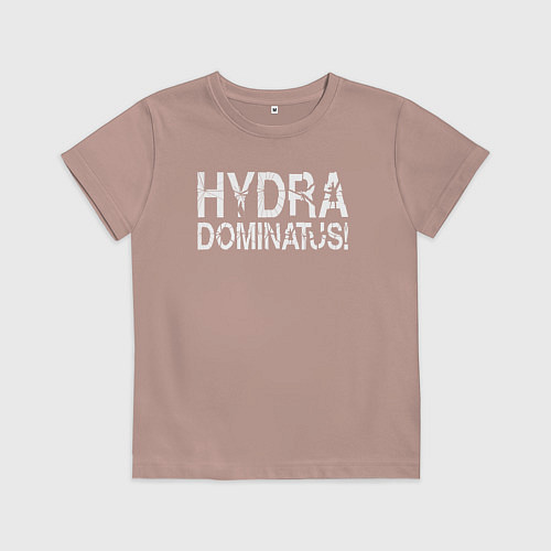 Детская футболка Ваха - Гидра Доминатус! Альфа-Легион / Пыльно-розовый – фото 1