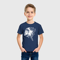 Футболка хлопковая детская Ленин вождь СССР, цвет: тёмно-синий — фото 2