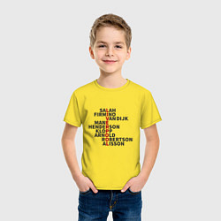 Футболка хлопковая детская Liverpool Players, цвет: желтый — фото 2