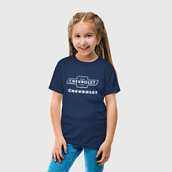 Футболка хлопковая детская CHEVROLET Chevrolet, цвет: тёмно-синий — фото 2