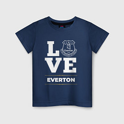 Футболка хлопковая детская Everton Love Classic, цвет: тёмно-синий