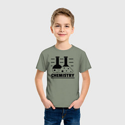 Футболка хлопковая детская CHEMISTRY химия, цвет: авокадо — фото 2