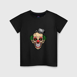 Футболка хлопковая детская Scary Clown, цвет: черный