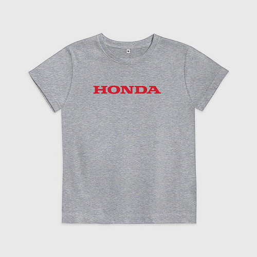 Детская футболка HONDA ХОНДА LOGO спина / Меланж – фото 1