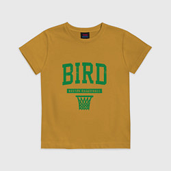 Футболка хлопковая детская Bird - Boston, цвет: горчичный