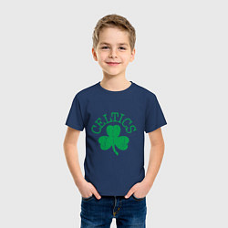 Футболка хлопковая детская Basketball - Celtics, цвет: тёмно-синий — фото 2