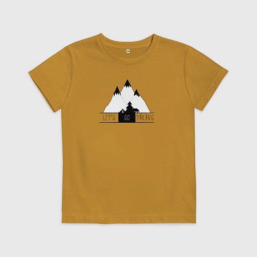 Детская футболка Hiking / Горчичный – фото 1