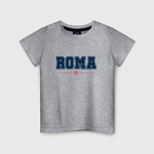 Детская футболка Roma FC Classic / Меланж – фото 1