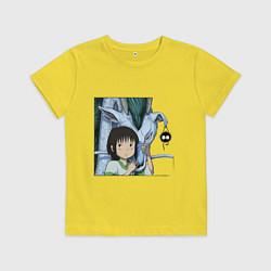 Футболка хлопковая детская Haku & Sen, цвет: желтый