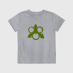 Футболка хлопковая детская Знак Нургла, цвет: меланж