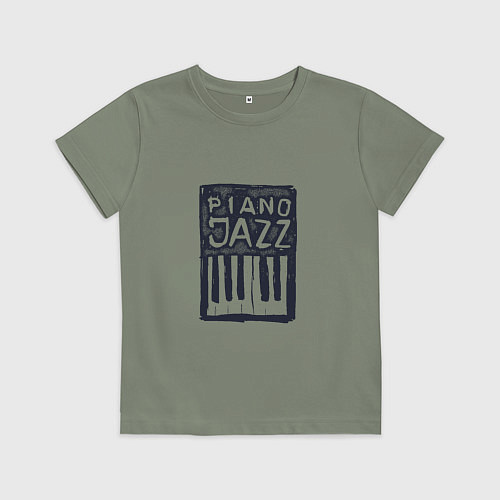 Детская футболка Piano Jazz / Авокадо – фото 1