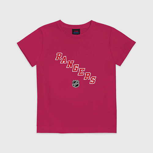 Детская футболка New York Rangers NHL / Маджента – фото 1