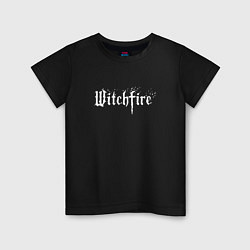 Футболка хлопковая детская Witchfire, цвет: черный