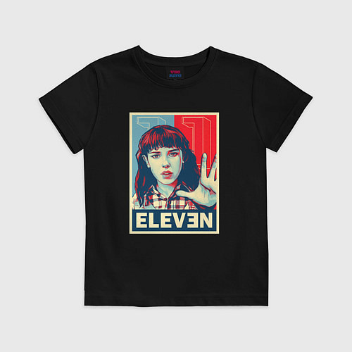 Детская футболка Stranger Things Eleven / Черный – фото 1