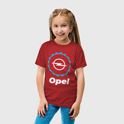 Футболка хлопковая детская Opel в стиле Top Gear, цвет: красный — фото 2