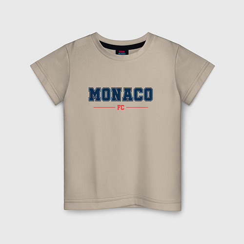 Детская футболка Monaco FC Classic / Миндальный – фото 1