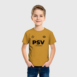 Футболка хлопковая детская PSV Униформа Чемпионов, цвет: горчичный — фото 2