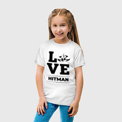 Футболка хлопковая детская Hitman Love Classic, цвет: белый — фото 2