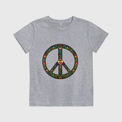 Футболка хлопковая детская Pacific symbol, цвет: меланж