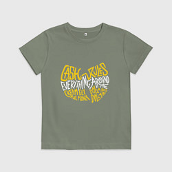 Футболка хлопковая детская CREAM Wu-Tang, цвет: авокадо