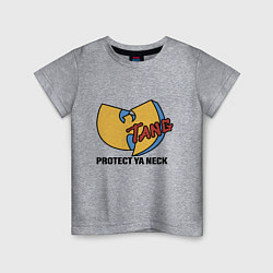 Футболка хлопковая детская Wu-Tang - Protect Ya Neck, цвет: меланж
