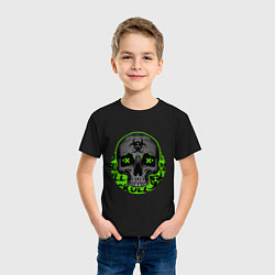Футболка хлопковая детская SKULL TOXIC, цвет: черный — фото 2