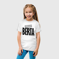 Футболка хлопковая детская Unreal Berta, цвет: белый — фото 2
