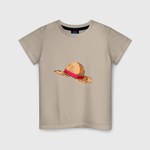 Детская футболка LUFFY HAT / Миндальный – фото 1