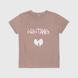 Футболка хлопковая детская Ву-Тэнг Клэн, цвет: пыльно-розовый